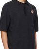 We11done We11done Gray Patch Detailed Knit Polo - 2