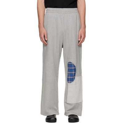 We11done We11done Gray Repaired Sweatpants
