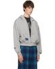 We11done We11done Gray Repaired Zip-Up Hoodie - 2