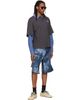 We11done We11done Gray 'Se11done' Layered Long-Sleeve Polo - 4