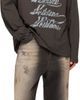 We11done We11done Gray Se11done Multi-Logo Long Sleeve T-shirt - 4