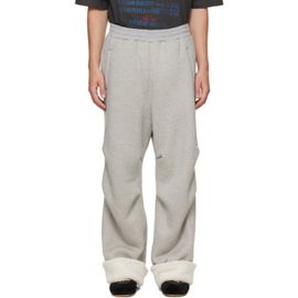 We11done We11done Gray Sherpa Fleece Sweatpants