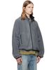 We11done We11done Gray String Fleece Zip-Up Jacket - 2