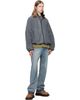 We11done We11done Gray String Fleece Zip-Up Jacket - 4