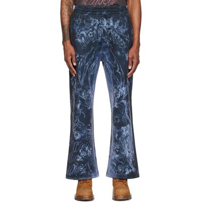 We11done We11done Gray Tattoo Printed Sweatpants