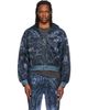 We11done We11done Gray Tattoo Printed Zip-Up Hoodie - 1