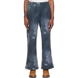 We11done We11done Gray Trompe L'oeil Denim Printed Sweatpants