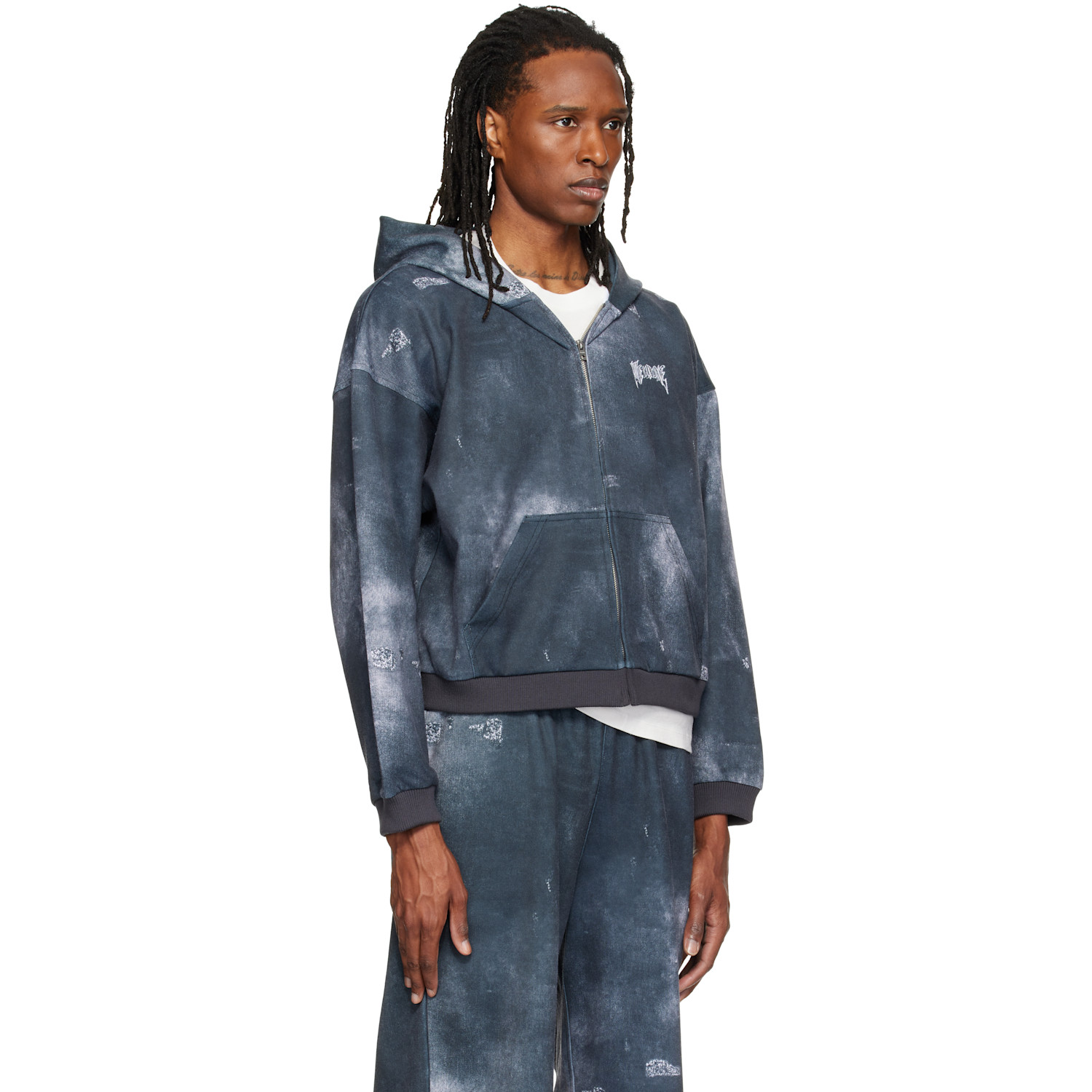 Vaundy Logo Hoodie FUSION [Gray × Denim] 商品詳細ページ | Vaundy