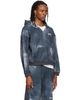 We11done We11done Gray Trompe L'oeil Denim Printed Zip-Up Hoodie - 2