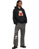 We11done We11done Gray Washed Doodle Teddy Sweatpants - 4