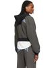 We11done We11done Gray Washed Doodle Teddy Zip-Up Hoodie - 3