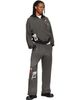 We11done We11done Gray Washed Doodle Teddy Zip-Up Hoodie - 4