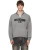We11done We11done Gray Wide Logo Half-Zip Sweater - 1
