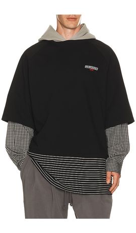 WE11DONE WE11DONE Multi-Layered Hoodie