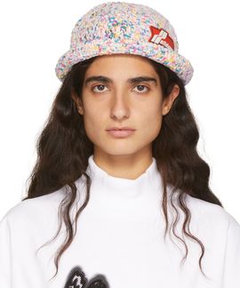 We11done We11done Multicolor Crochet Logo Bucket Hat