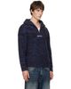 We11done We11done Navy Chunky Embroidered Quarter-Zip Sweater - 2
