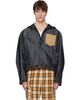 We11done We11done Navy Old School Denim Jacket - 1