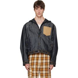 We11done We11done Navy Old School Denim Jacket