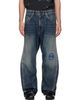 We11done We11done Navy Repair Curve Denim Jeans - 1