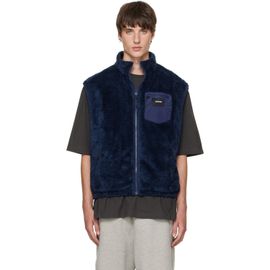 We11done We11done Navy Reversible Fleece Vest