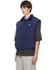 We11done We11done Navy Reversible Fleece Vest - 4
