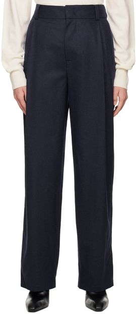We11done We11done Navy Wide-Leg Trousers
