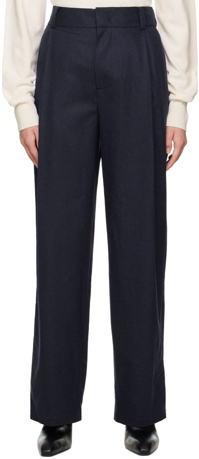 We11done We11done Navy Wide-Leg Trousers