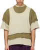 We11done We11done Off-White & Green Triple Layered Washed T-shirt - 1