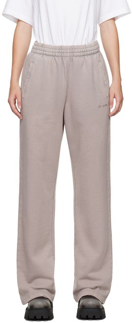 We11done We11done Pink Subtle Distressed Sweatpants