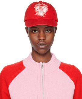 We11done We11done Red Character Print Cap