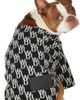 We11done We11done SSENSE Exclusive Black & White Jacquard WD1 Logo Cardigan - 3