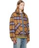 We11done We11done Tan Camel Check Pattern Jacket - 2