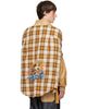 We11done We11done Tan Faux-Suede Layered Harrington Jacket - 3