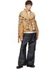 We11done We11done Tan Faux-Suede Layered Harrington Jacket - 4