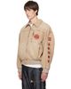 We11done We11done Tan Hooded Herringbone Jacket - 4