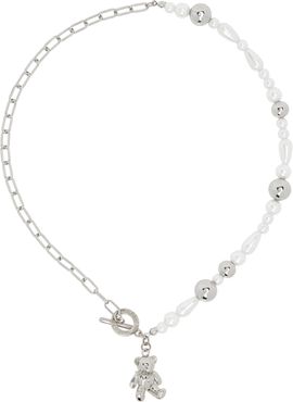 We11done We11done Teddy Faux-Pearl Necklace