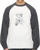 We11done We11done White & Gray Teddy Raglan Sweater - 1