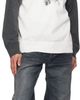 We11done We11done White & Gray Teddy Raglan Sweater - 4