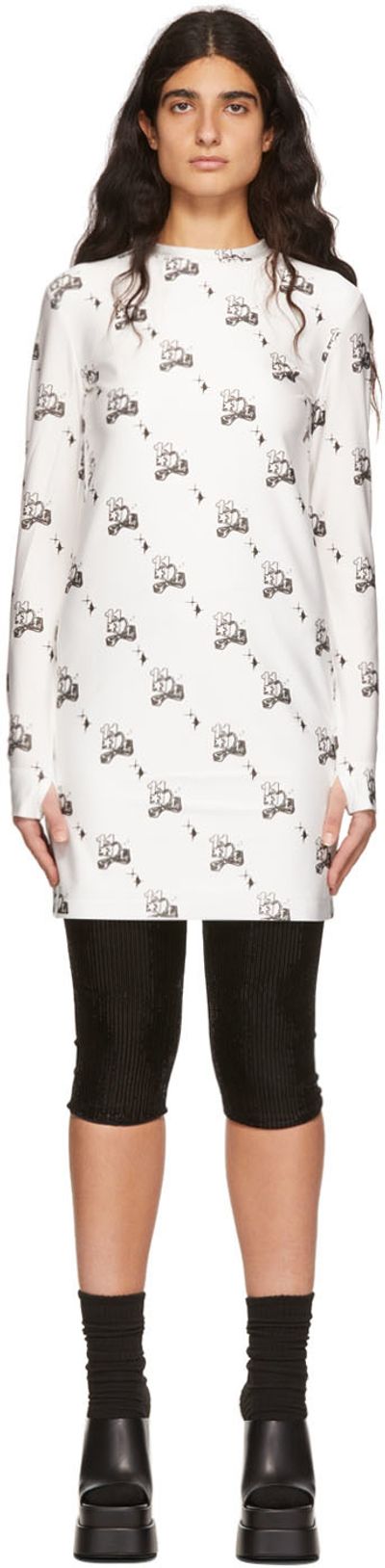 We11done We11done White Artwork Dress