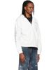We11done We11done White Lace 'WE11DONE' Zip-Up Hoodie - 2