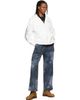We11done We11done White Lace 'WE11DONE' Zip-Up Hoodie - 4