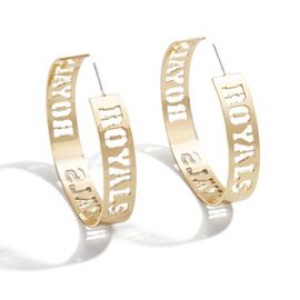 WEAR by Erin Andrews WEAR by Erin Andrews x Baublebar Kansas City Royals Large Cutout Hoop Earrings