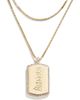 WEAR by Erin Andrews WEAR by Erin Andrews x Baublebar Los Angeles Angels Dog Tag Necklace - 1