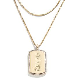 WEAR by Erin Andrews WEAR by Erin Andrews x Baublebar Los Angeles Angels Dog Tag Necklace