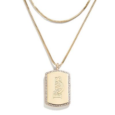 WEAR by Erin Andrews WEAR by Erin Andrews x Baublebar Tampa Bay Rays Dog Tag Necklace