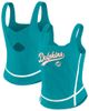 WEAR by Erin Andrews Women's WEAR by Erin Andrews Aqua Miami Dolphins Square Neck Tank Top  - 1