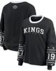 WEAR by Erin Andrews Women's WEAR by Erin Andrews Black Los Angeles Kings Long-Sleeve Sport T-Shirt  - 1
