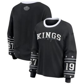 WEAR by Erin Andrews Women's WEAR by Erin Andrews Black Los Angeles Kings Long-Sleeve Sport T-Shirt 