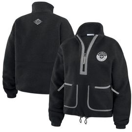 WEAR by Erin Andrews Women's WEAR by Erin Andrews Black Los Angeles Kings Polar Fleece Half-Zip Jacket 
