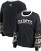 WEAR by Erin Andrews Women's WEAR by Erin Andrews Black New Orleans Saints Sport Long-Sleeve T-Shirt  - 1